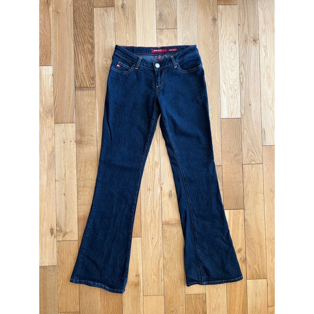 Vintage Y2K Miss Sixty Extra Low Rise Bootcut Denim Jeans Dark Wash Womens 28x32